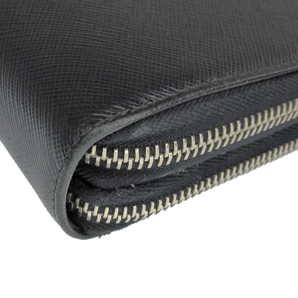 Prada Double Zip Wallet Saffiano Leather Black - Picture 4 of 8